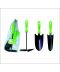 Фото, картинка, изображение Набор садовый, тефлоновое покрытие, пластиковая ручка (совок широкий, совок узкий, вилка саловая)