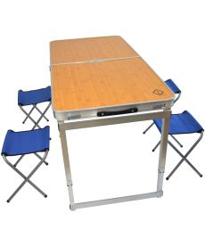 Фото, картинка, изображение Раскладной стол для пикника со стульями Bonro модель C