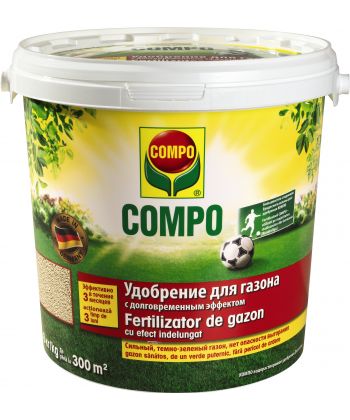 Фото, картинка, изображение Твердое удобрение для газонов Compo, 8 кг