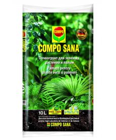 Фото, картинка, изображение Торфосмесь для зеленых растений и пальм Compo Sana,10 л